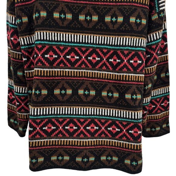 Vintage Croquet Clue Fair Aisle Sweater Cabincore Cozy Mountains Holiday S - Picture 7 of 11